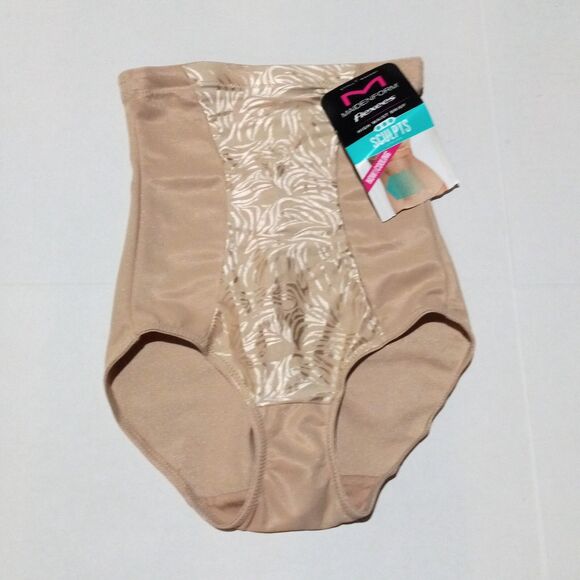 Maidenform Flexees High Waist Brief-Small-Ultra Firm-Cooling-Shaping-Neutral-NEW - Picture 2 of 8